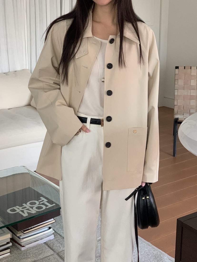 NOTTINGHAM韓國直郵㊣東大門實拍女裝新品休閑人氣時尚夾克NOTTINGHAM夾克