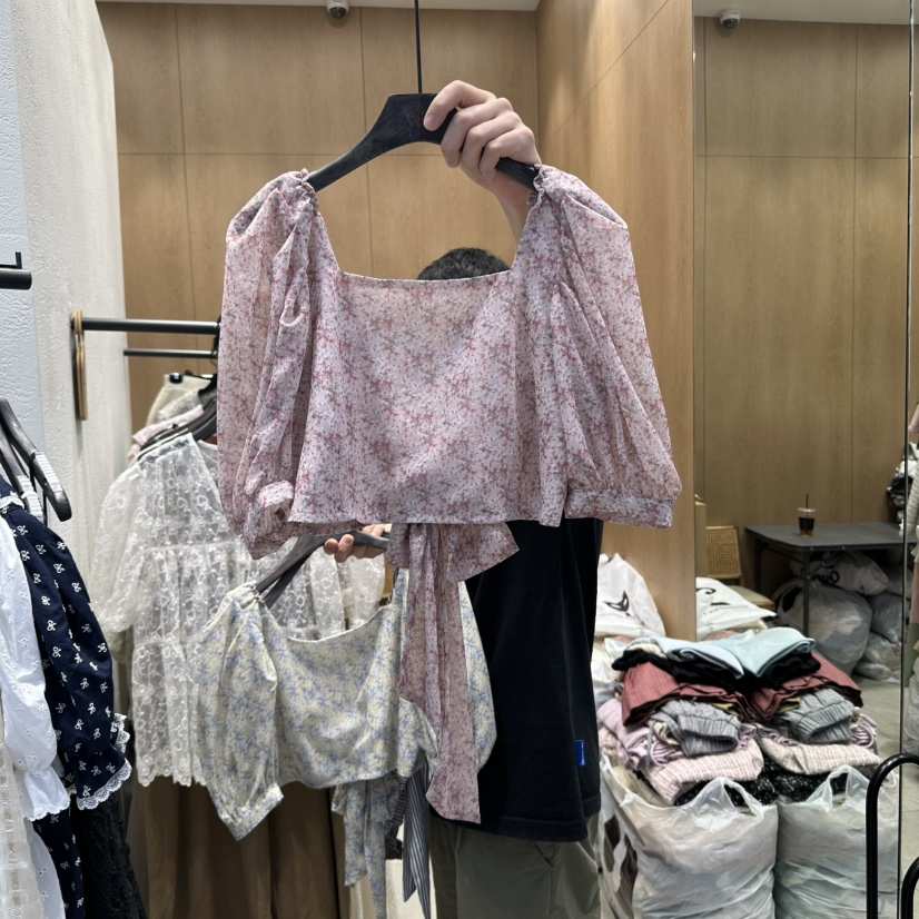TRIPLE SEVEN直郵韓國代購㊣女裝新品熱賣休閑時尚襯衫蕾絲衫TRIPLE SEVEN襯衫/蕾絲衫