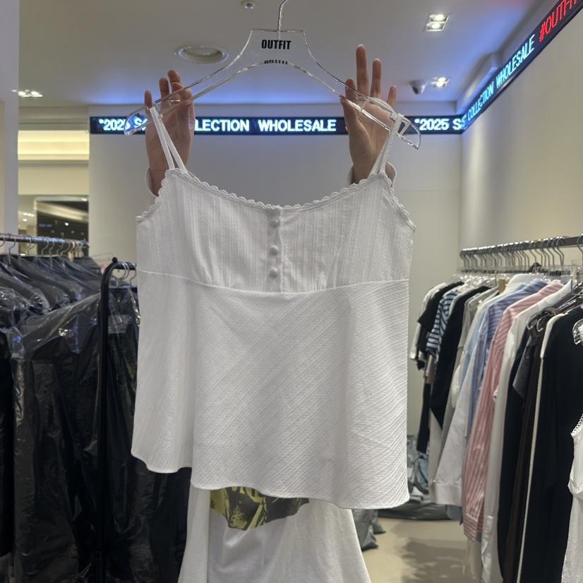 OUTFIT韓國直郵㊣女裝新品休閑推薦25春夏時尚人氣吊帶背心OUTFIT吊帶/背心