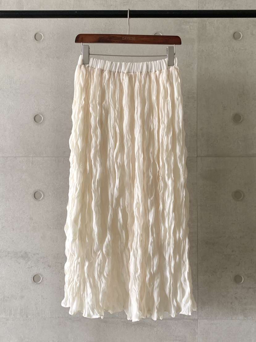 DAVICHI韓國㊣直郵東大門代購女裝新品時尚人氣推薦長裙褶皺DAVICHI長裙