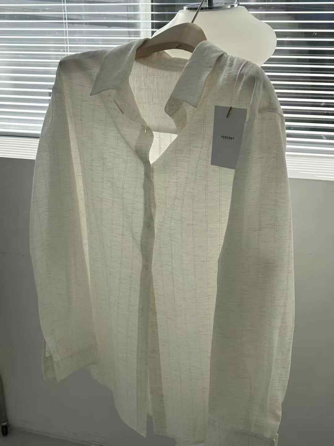 FERVENT韓國直郵㊣女裝新品25春夏休閑時尚熱賣人氣襯衫蕾絲衫FERVENT襯衫/蕾絲衫