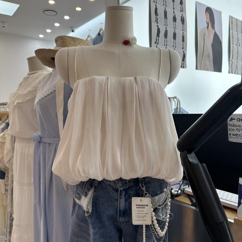 CHEAP-CHIC東大門代購女裝新款休閑熱賣25春夏職業吊帶背心CHEAP-CHIC/CHARLES THE SECOND吊帶/背心