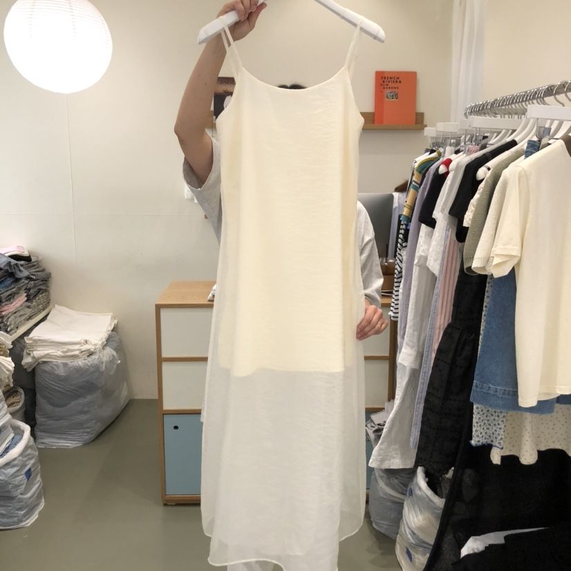 ARE東大門實拍女裝新品職業休閑25春夏熱賣真品人氣連衣裙透視ARE YOU/ARE連衣裙