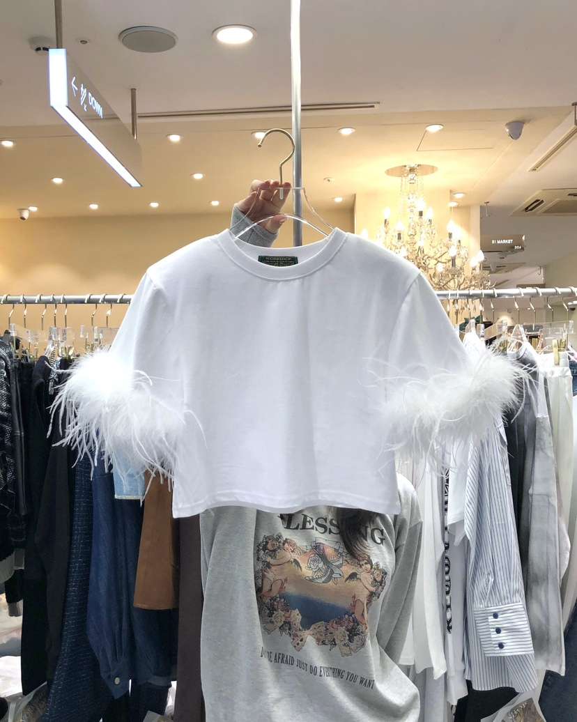 WORK SHOP東大門實拍女裝新款真品推薦人氣休閑25春夏熱賣T恤Work_shopT恤