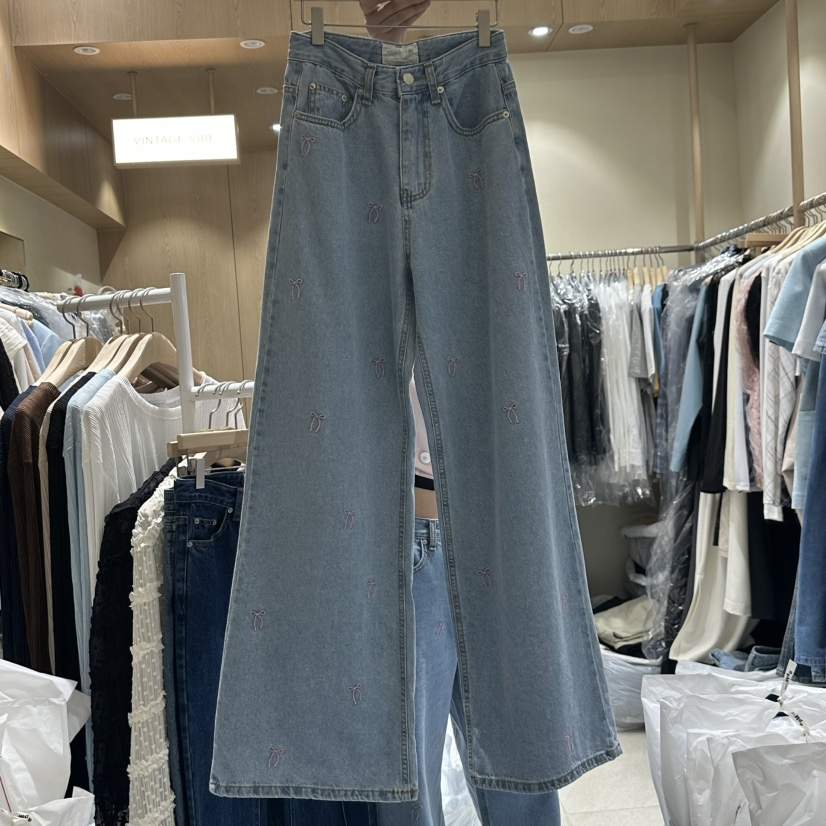 VINTAGE VIBE東大門實拍女士新款真品職業25春夏推薦牛仔褲VINTAGE VIBE牛仔褲