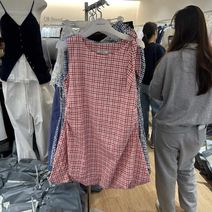 OLI SEOUL韓國代購女士新款時尚職業真品25春夏休閑連衣裙OLI SEOUL連衣裙