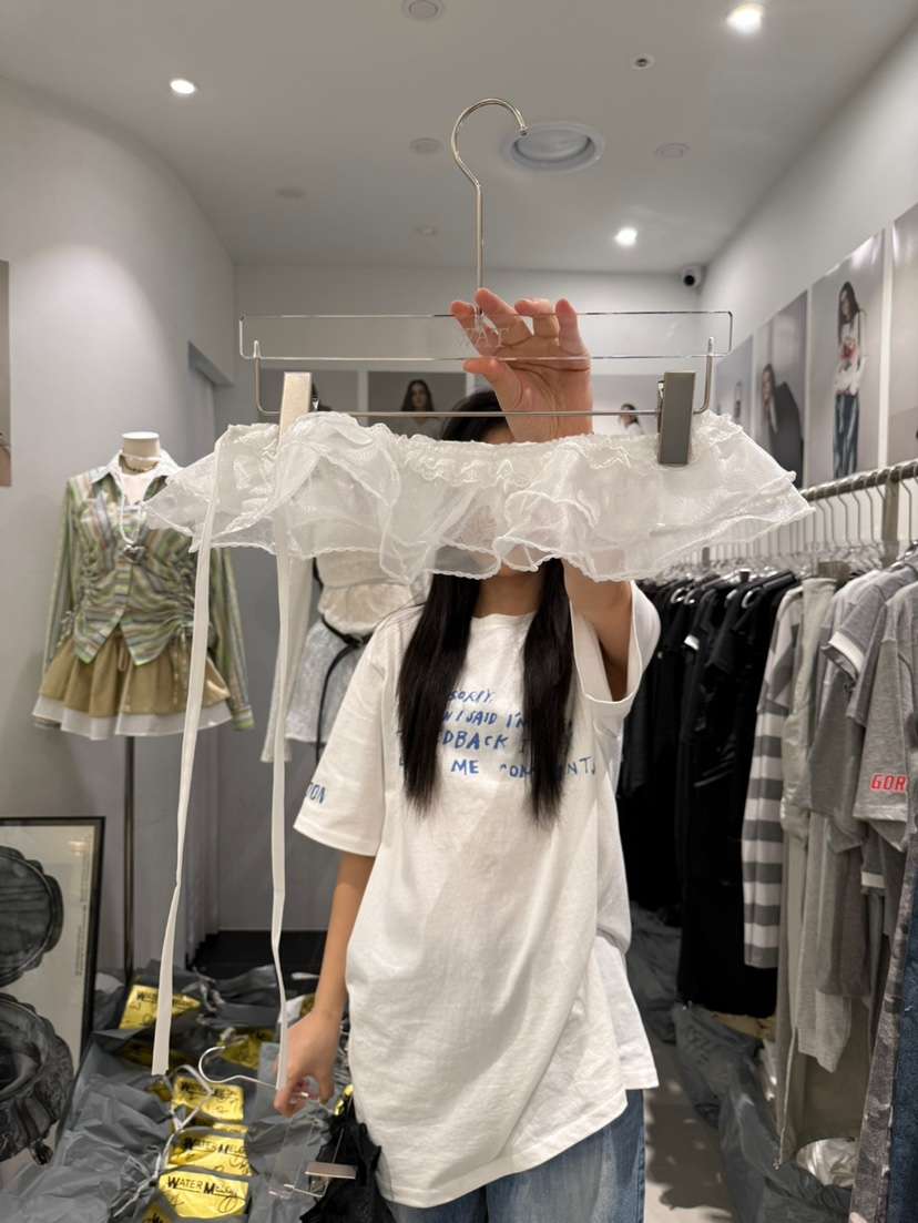WATERMELON韓國代購女裝新品時尚休閑職業25春夏短裙荷葉邊腰帶WATERMELON短裙
