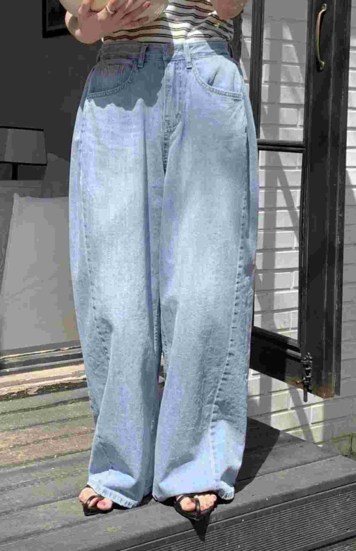 ONEMORETHING東大門實拍女裝新款職業真品人氣25春夏牛仔褲ONEMORETHING牛仔褲