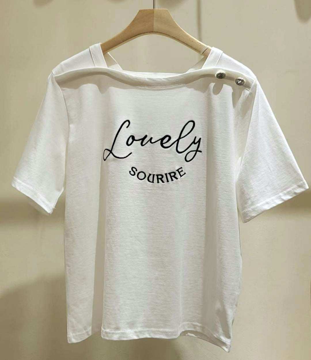 COCOS/ONE TOP東大門實拍女裝新品人氣休閑熱賣職業25春夏T恤COCOS/ONE TOPT恤