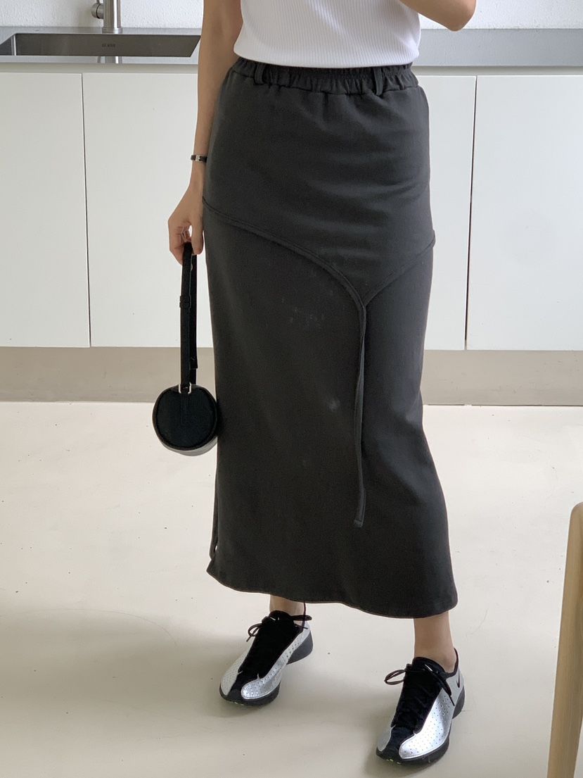PIN-UP韓國直郵㊣東大門實拍女裝新款推薦休閑時尚25春夏長裙PIN-UP長裙