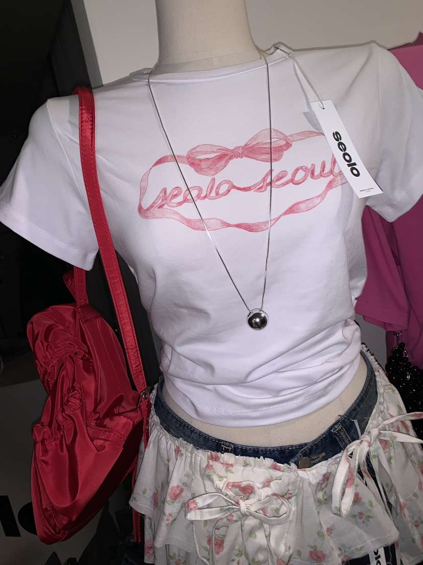 SEOLO韓國直郵㊣東大門實拍女裝新款推薦人氣時尚熱賣休閑T恤Seolo seoulT恤