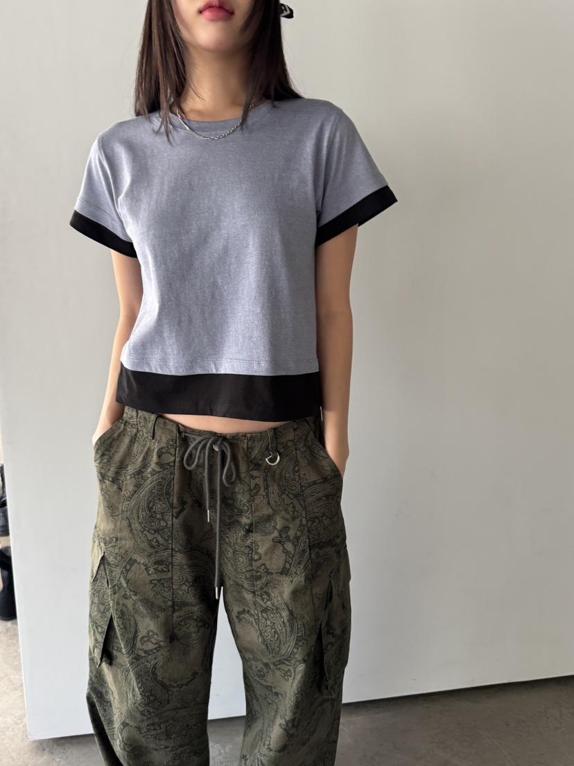SUNDER MARKET韓國直郵㊣女裝新品人氣時尚熱賣休閑25春夏T恤SUNDER MARKETT恤