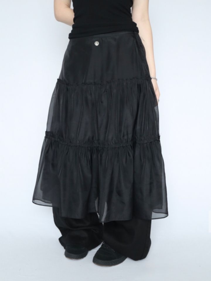 LIVE FOREVER韓國直郵㊣東大門實拍女裝新品25春夏時尚長裙LIVE FOR_EVER長裙