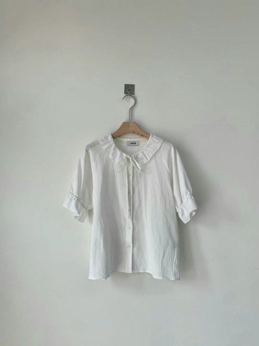 ANOU韓國直郵㊣東大門實拍女裝新品推薦時尚25春夏襯衫蕾絲衫ANOU襯衫/蕾絲衫