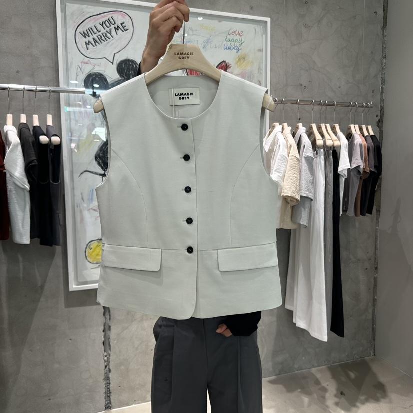 LAMAGIEPIE直郵韓國代購㊣女裝新品推薦熱賣25春夏休閑馬甲LAMAGIE GREY馬甲