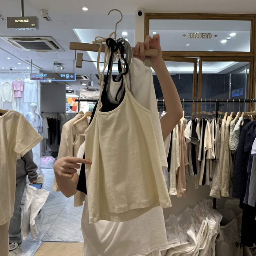 OVERTAKE韓國㊣直郵東大門代購女裝新品熱賣25春夏吊帶背心OVERTAKE吊帶/背心