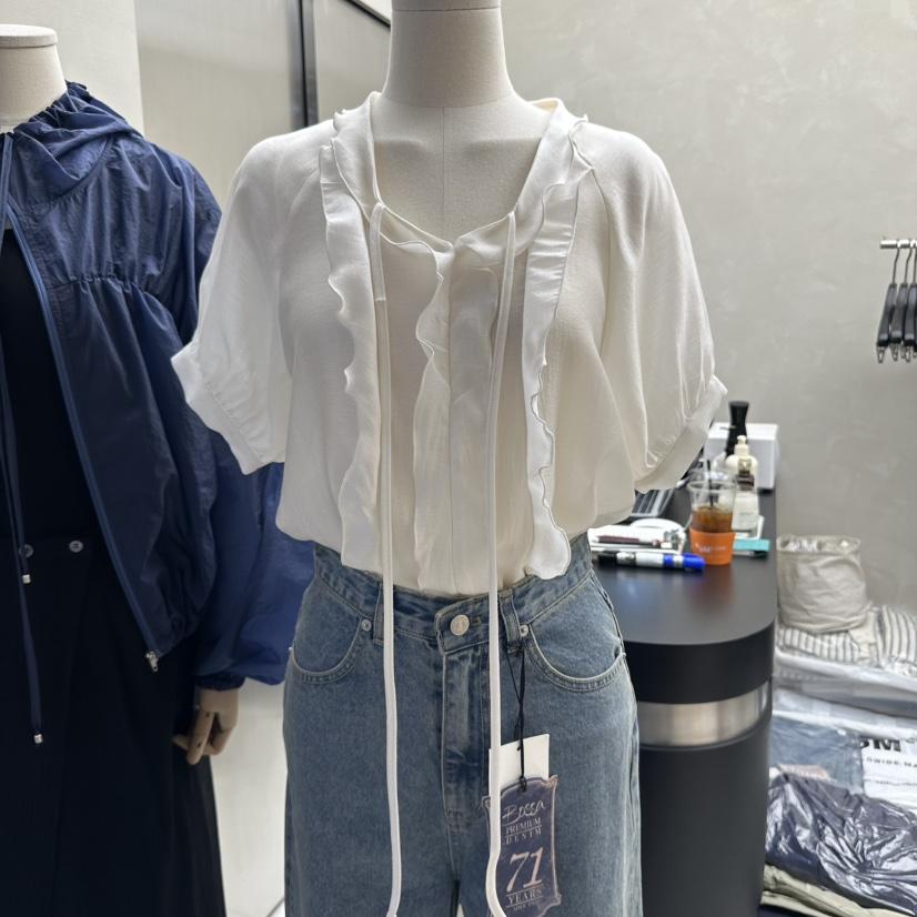 MARINER韓國直郵㊣女裝新款熱賣休閑推薦25春夏人氣襯衫蕾絲衫MARINER襯衫/蕾絲衫
