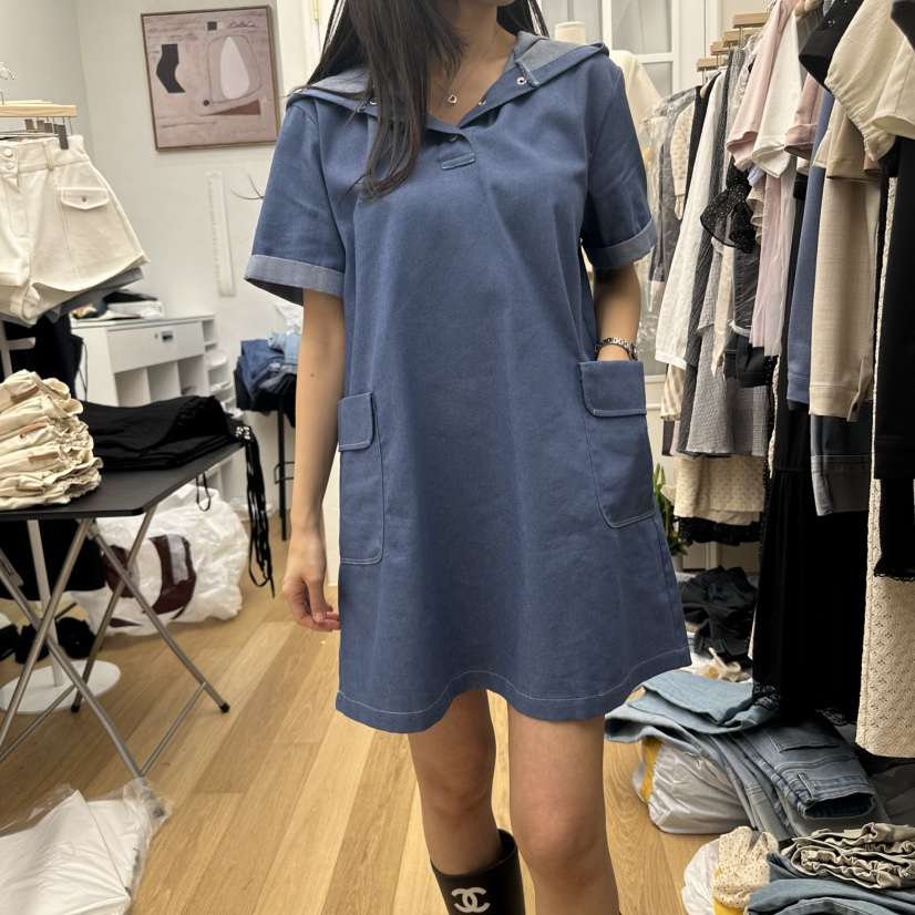 RE:FRESH-L韓國直郵㊣東大門實拍女裝新品時尚熱賣人氣連衣裙RE:FRESH連衣裙