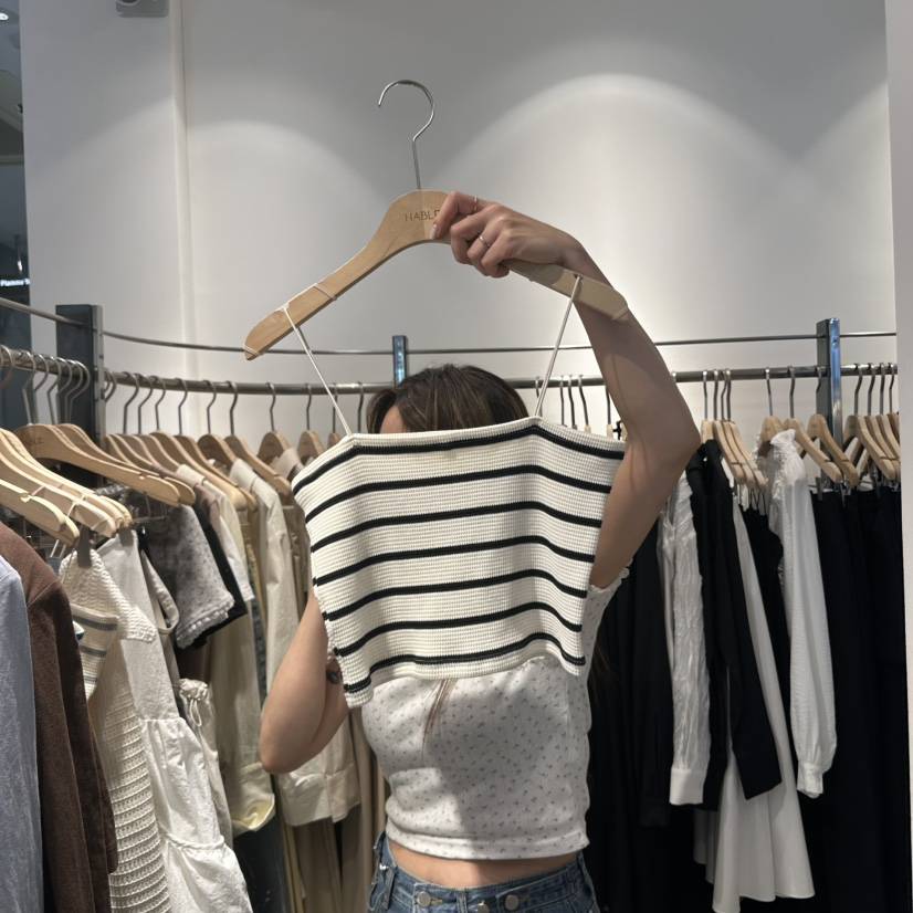 HABLE韓國㊣直郵東大門代購女裝新品時尚人氣25春夏吊帶背心HABLE吊帶/背心
