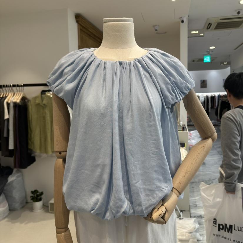 BREAD韓國直郵㊣東大門實拍女裝新品休閑時尚襯衫蕾絲衫亞麻BREAD襯衫/蕾絲衫