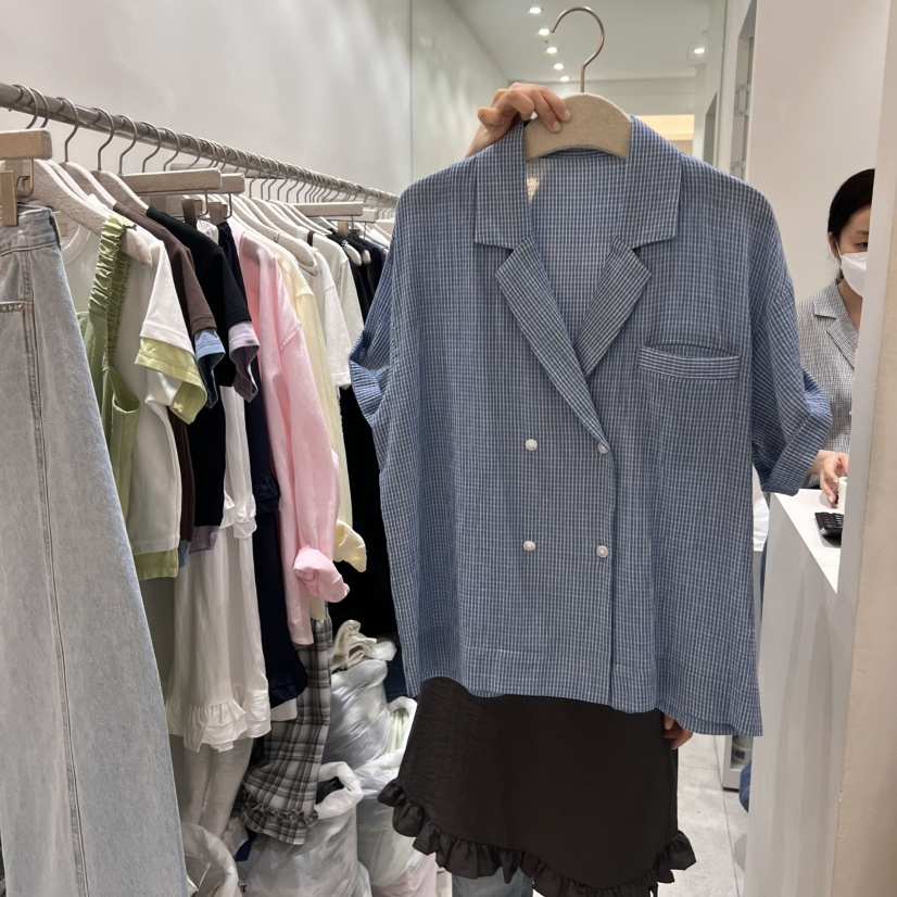 ASOME直郵韓國代購㊣女裝新款熱賣25春夏推薦時尚襯衫蕾絲衫A.SOME襯衫/蕾絲衫