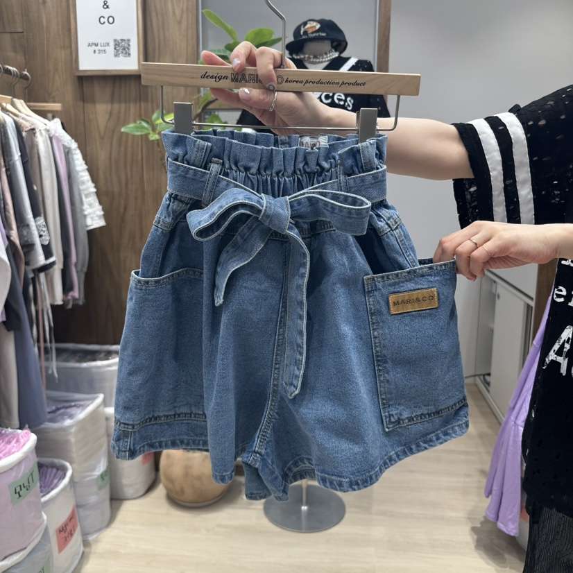 MARI CO韓國直郵㊣女裝新品熱賣休閑推薦25春夏短褲含腰帶短款MARI CO短褲