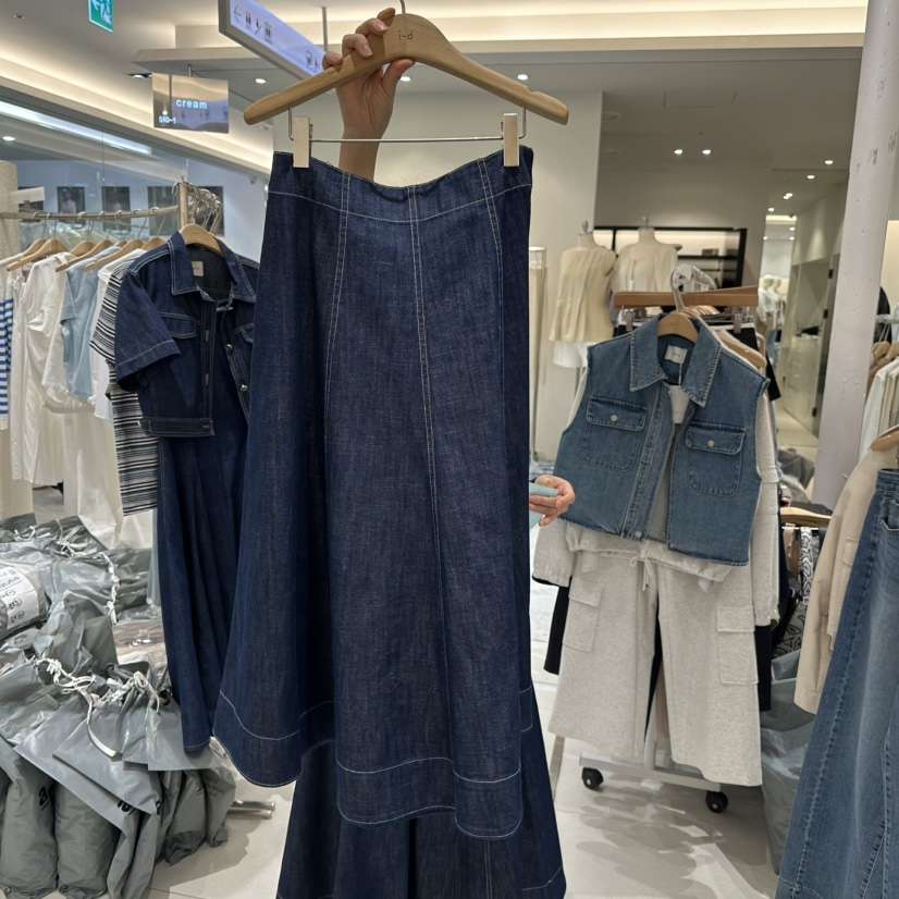 BLUEI-D韓國㊣直郵東大門代購女裝新品時尚休閑熱賣推薦長裙Blue i-d長裙