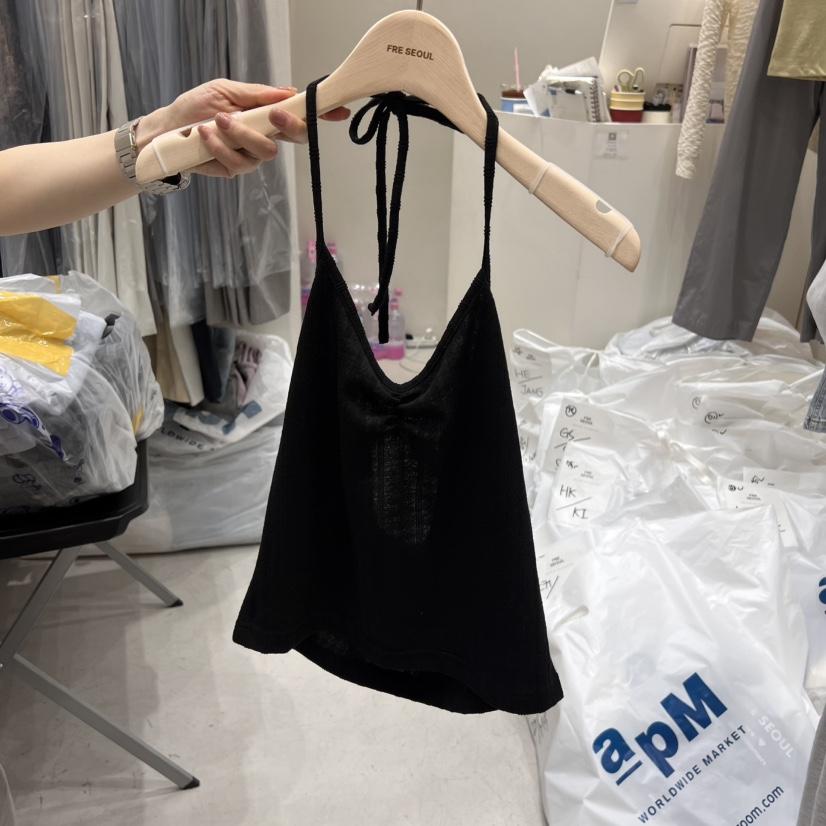 FRE韓國㊣直郵東大門代購女裝新品熱賣25春夏推薦休閑吊帶背心FRE吊帶/背心