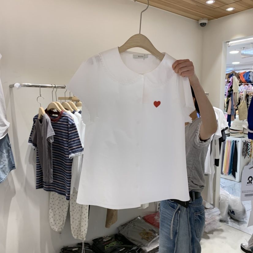 HANNA-A韓國㊣直郵東大門代購女裝新品休閑熱賣襯衫蕾絲衫HANNA襯衫/蕾絲衫