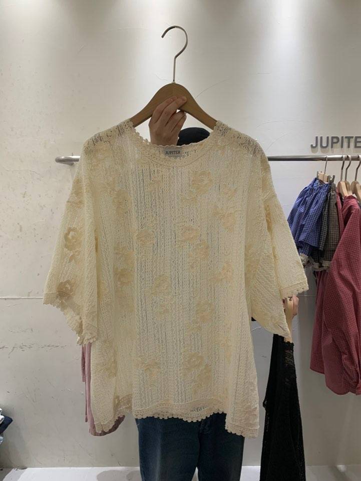 JUPITER韓國㊣直郵東大門代購女裝新品推薦時尚人氣襯衫蕾絲衫JUPITER襯衫/蕾絲衫