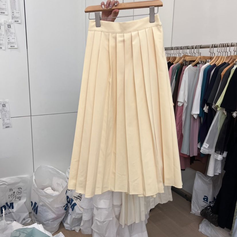 DOHWAJI韓國直郵㊣女裝新品熱賣時尚推薦25春夏半身裙中短裙百褶DOHWAJI半身裙/中短裙