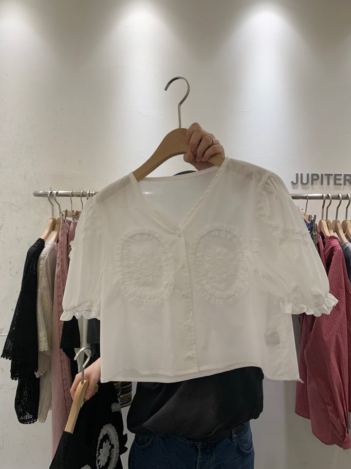 JUPITER韓國直郵㊣女裝新品時尚推薦人氣熱賣25春夏襯衫蕾絲衫JUPITER襯衫/蕾絲衫