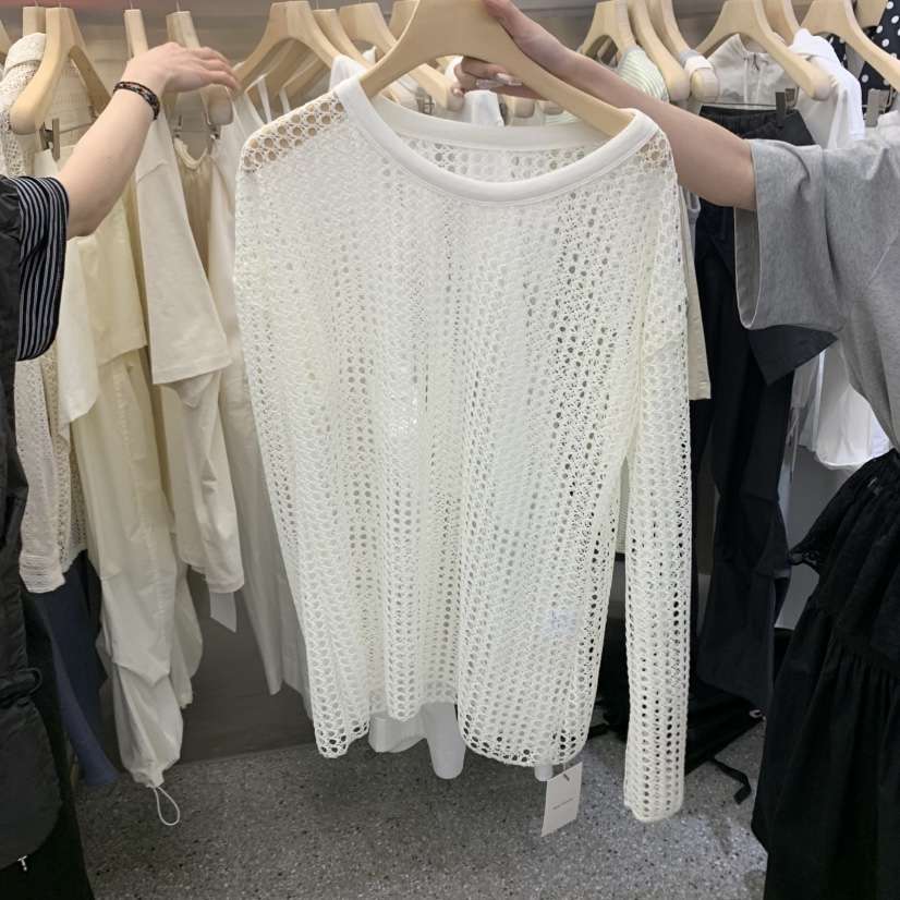 VELVET UNDERGROUND韓國㊣直郵東大門代購女裝新品休閑長袖T恤VELVET UNDERGROUND長袖T恤