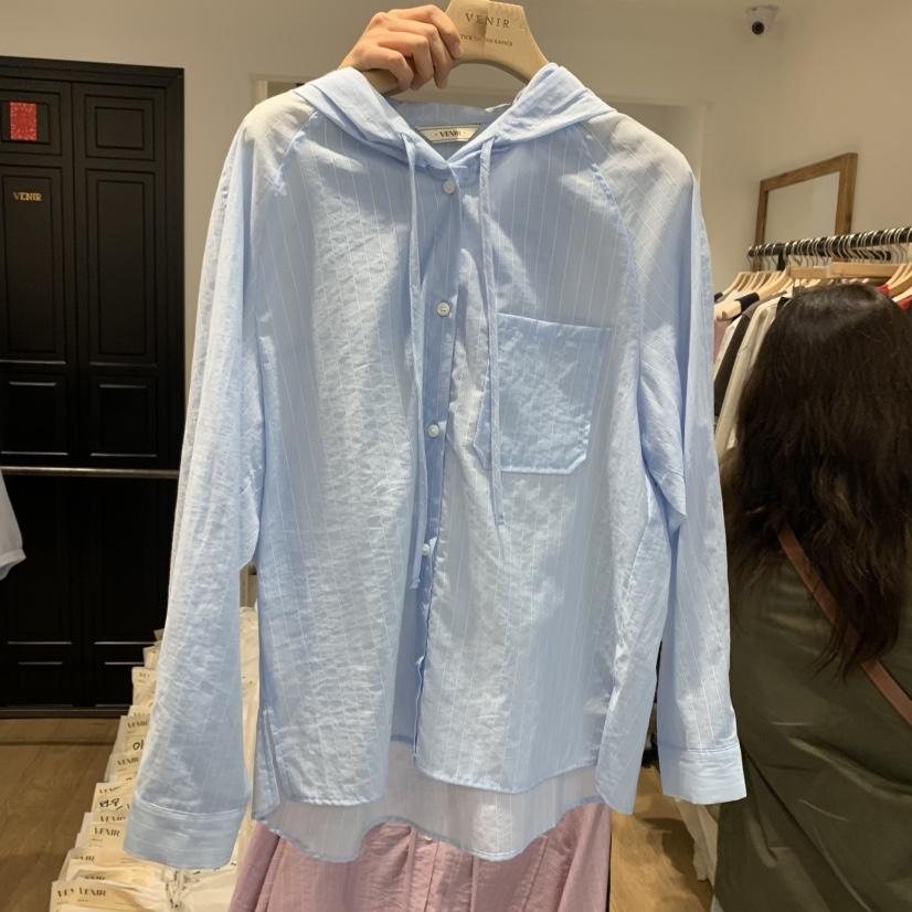 VENIR-a韓國㊣直郵東大門代購女裝新品25春夏時尚襯衫蕾絲衫VENIR-a襯衫/蕾絲衫