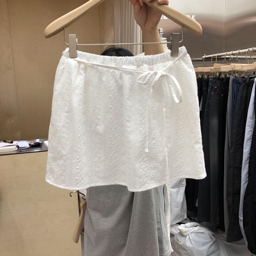 PLEASURE韓國㊣直郵東大門代購女裝新款熱賣人氣短裙含腰繩PLEASURE短裙