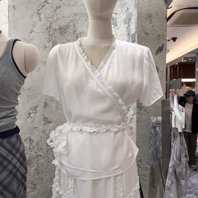SOLD OUT直郵韓國代購㊣女裝新品熱賣25春夏人氣襯衫蕾絲衫SOLD OUT襯衫/蕾絲衫