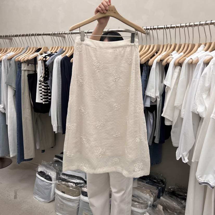 MURR直郵韓國代購㊣女裝新品人氣25春夏休閑時尚半身裙中短裙MURR半身裙/中短裙