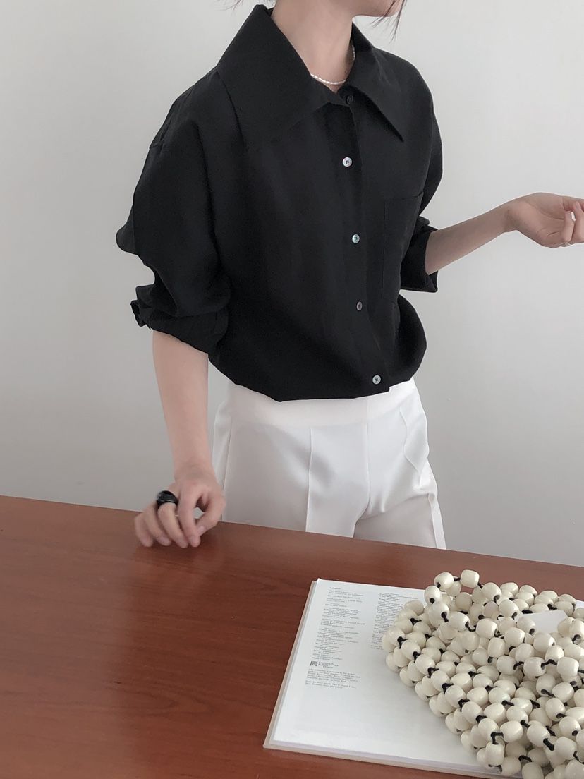 LE BUTTER韓國直郵女士新款推薦真品熱賣人氣時尚襯衫蕾絲衫LE BUTTER襯衫/蕾絲衫