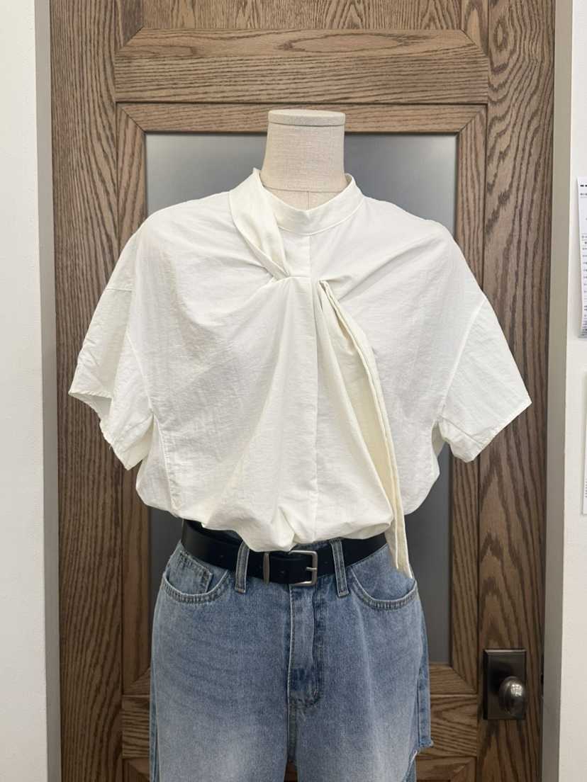 LOGON韓國代購女裝新品職業人氣熱賣時尚休閑25春夏襯衫蕾絲衫LOGON襯衫/蕾絲衫