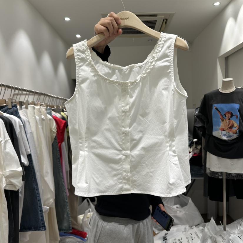 DOUZE東大門實拍女士新品時尚職業休閑熱賣25春夏推薦吊帶背心DOUZE吊帶/背心
