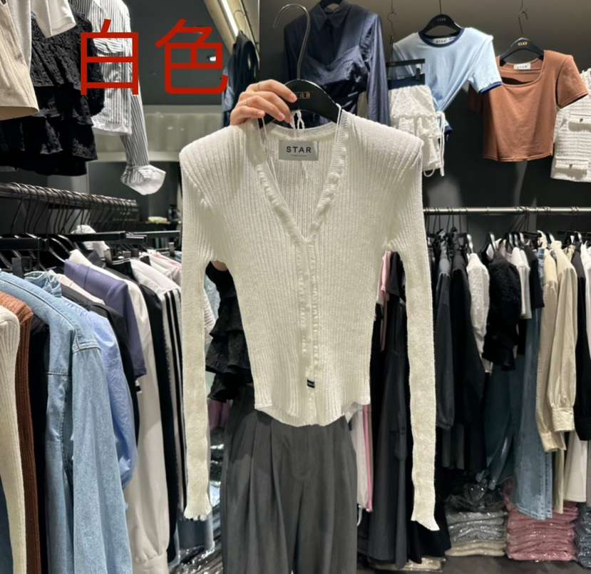 STAR-L韓國直郵女士新品職業真品時尚休閑25春夏推薦針織衫STAR-L針織衫