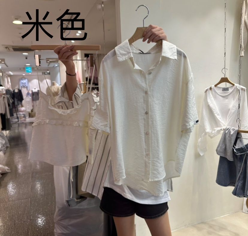 CELINA韓國直郵女士新款休閑25春夏時尚推薦套裝荷葉邊兩件套CELI_NA套裝