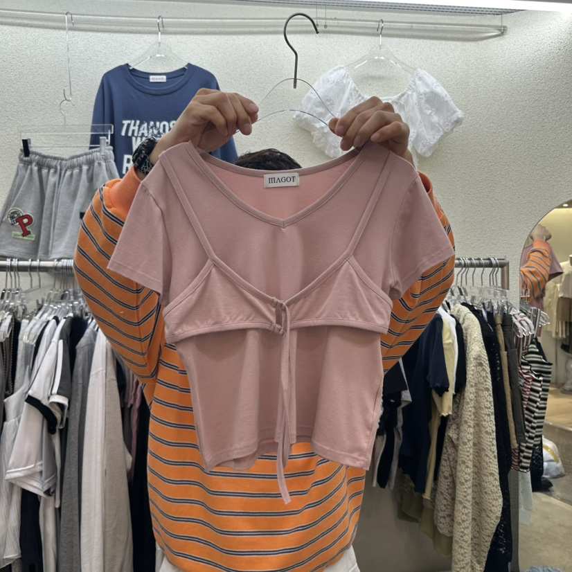 MAGOT東大門實拍女士新品人氣時尚職業真品休閑25春夏套裝兩件套IIIΛGOT/MAGOT套裝