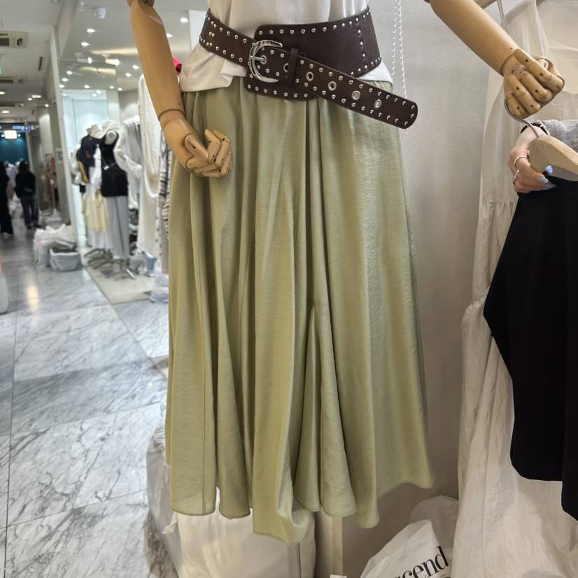 ASCEND韓國直郵女裝新品真品休閑25春夏熱賣時尚長裙不含腰帶ASCEND長裙