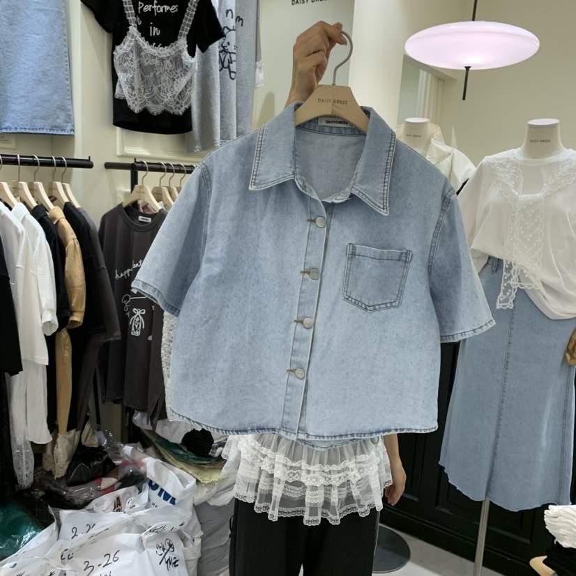 DAISY DRESS東大門代購女士新款人氣職業25春夏襯衫蕾絲衫DAISY DRESS襯衫/蕾絲衫