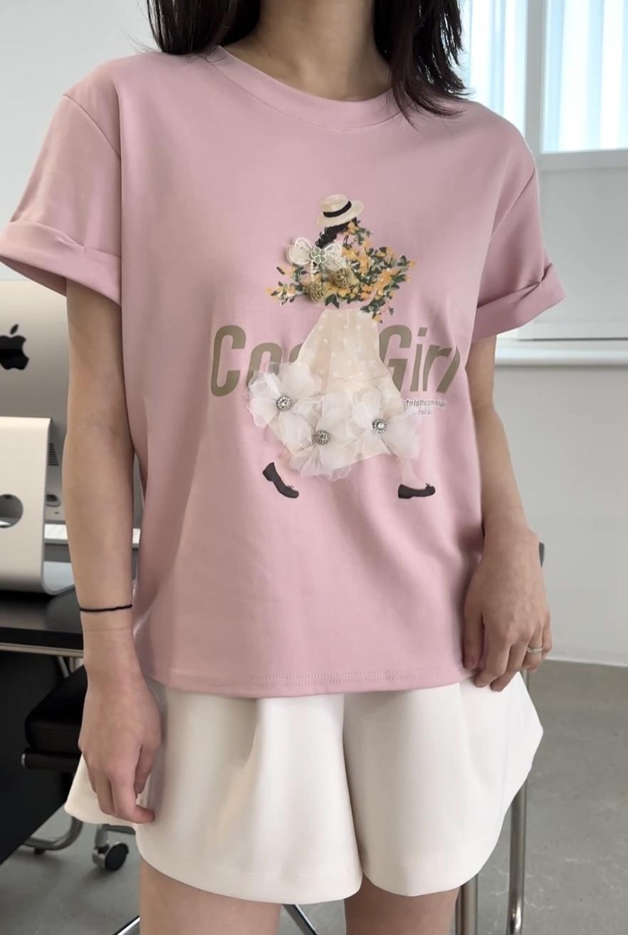 CLASSY-O東大門實拍女裝新款時尚休閑推薦職業真品T恤刺繡CLASSY-OT恤