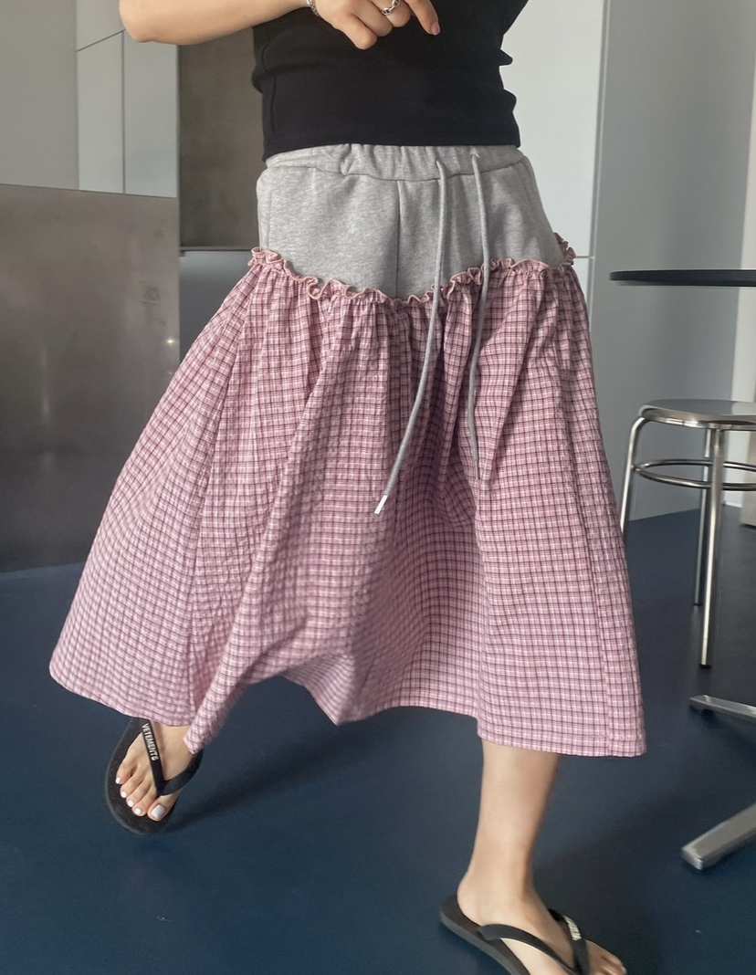 BYRING韓國代購女士新款熱賣25春夏時尚推薦人氣半身裙中短裙BYRING半身裙/中短裙