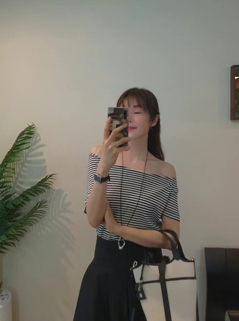 GENTLE B韓國直郵㊣東大門實拍女裝新品熱賣休閑25春夏T恤GENTLE BT恤