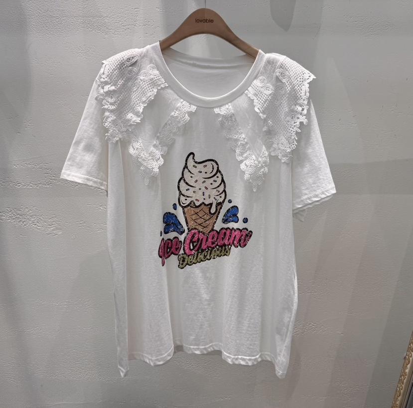 LOVABLE韓國直郵㊣女裝新款人氣熱賣25春夏休閑時尚推薦T恤LOVABLET恤