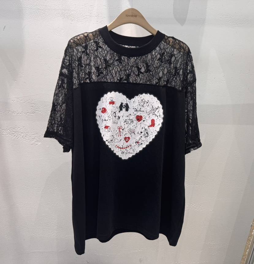 LOVABLE直郵韓國代購㊣女裝新品25春夏人氣休閑推薦熱賣T恤LOVABLET恤